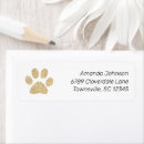 Search for pet cat return address labels Paw