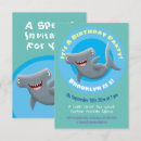 Search for shark birthday invitations Cartoon