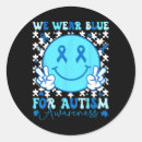 Search for blue awareness ribbon stickers Autistic