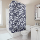 Search for navy blue and coral shower curtains Tropical