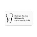 Search for dentist return address labels Tooth