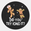 Search for funny gingerbread stickers Nurse