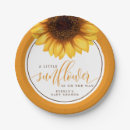 Search for sunflower plates Baby shower