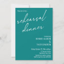 Search for teal rehearsal dinner invitations Simple