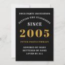 Search for man 20th birthday invitations Black