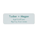 Search for teal blue return address labels Minimalist