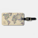 Search for world map luggage tags Atlas