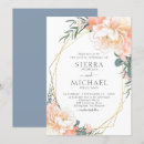 Search for blue and blush wedding invitations Geometric