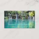 Search for waterfall business cards Nature