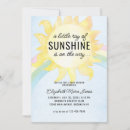 Search for ray of sunshine baby shower invitations Yellow