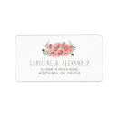 Search for pink feathers return address labels Tribal
