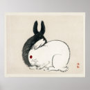 Search for black and white rabbit posters Illustration