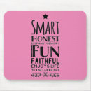 Search for smart standard mouse mats Typography