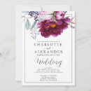 Search for red violet invitations Watercolor