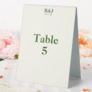 Search for monograms table cards Simple
