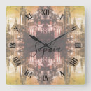 Search for the old town clocks Retro