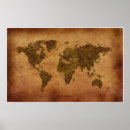 Search for parchment maps posters Vintage