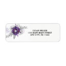 Search for purple silver return address labels Modern