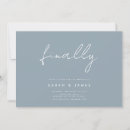Search for dusty blue save the dates Typography