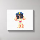 Search for police canvas prints Dog