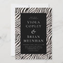 Search for zebra print invitations Elegant