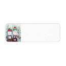 Search for snowman return address labels Cute