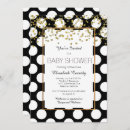 Search for black glitter polka dots postcards Baby shower