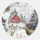 Search for winter cabin stickers Woodland