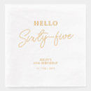 Search for 65th birthday napkins Modern