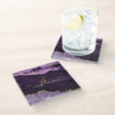 Search for agate coasters Purple and gold