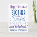Search for funny brother birthday cards Typography