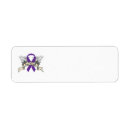Search for purple ribbon return address labels Lupus