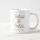 Search for gold jumbo mugs Bridal shower