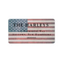 Search for american flag return address labels Modern