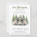Search for woodland creatures invitations Watercolor