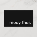 Search for thai business cards Martial arts