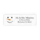 Search for winter snowman return address labels Snowmen