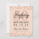 Search for 50th birthday save the dates Glitter