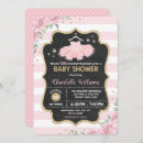 Search for tutu excited baby shower invitations Pink and gold