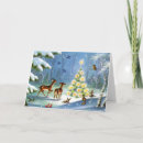 Search for wild animal christmas cards Tree