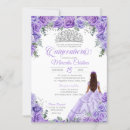 Search for purple silver quinceanera invitations Roses
