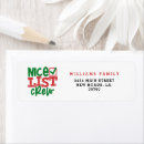 Search for naughty or nice return address labels Merry christmas