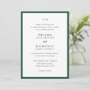 Search for emerald green wedding invitations Modern