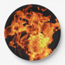 Search for fire flame paper plates Birthday
