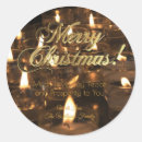 Search for merry christmas candles stickers Elegant