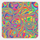 Search for psychedelic pattern stickers Rainbow