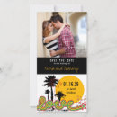 Search for palm tree save the dates Sunset