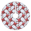 Search for santa claus tree skirts Red