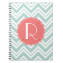 Search for coral monogram notebook notebooks Initials
