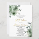 Search for emerald green quinceanera invitations Floral
